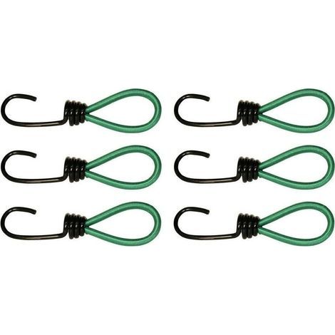 6er-Set – Haken – Sicherheitsnetz – Netzverlängerung – Absperrgitter – Grün – 9 cm (1/5)