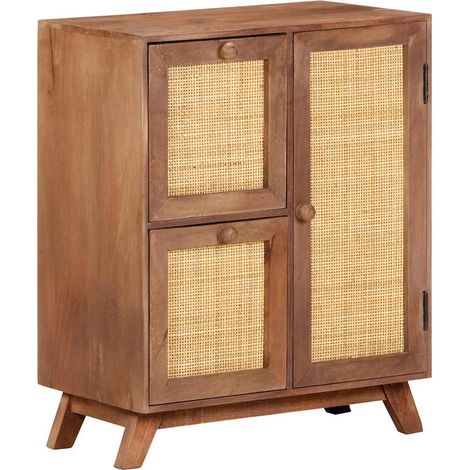 vidaXL Buffet 60x35x75 cm Bois de manguier massif (1/5)