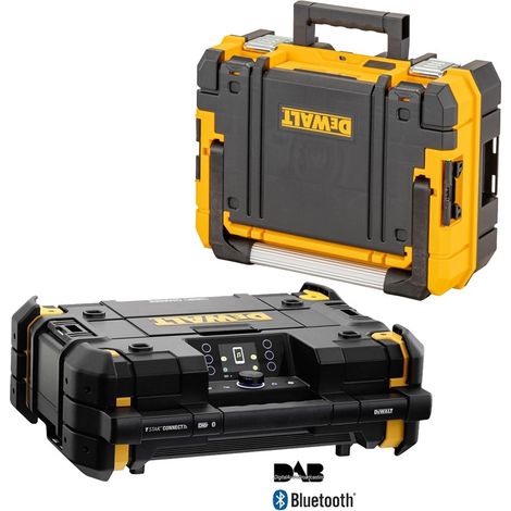 Dewalt 18v Tstak DAB Digital Radio Bluetooth USB + DWST83344-1 Storage Box IP54 (1/5)