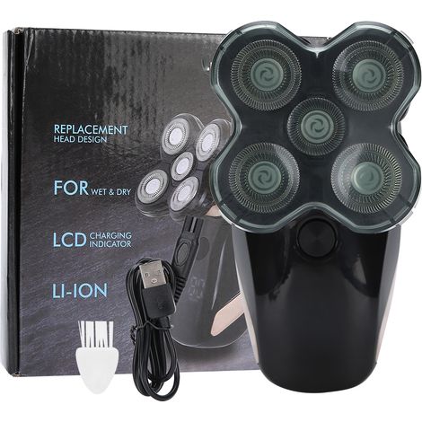 Tondeuse Barbe Homme Rechargeable USB Multifonction - Rasoir Électrique (1/5)