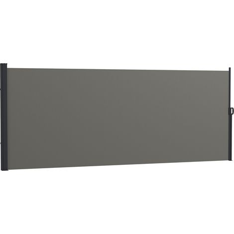 Store Waltbert Brise-Vue Rétractable Extérieur Polyvalent Gris Foncé 4x1,6m (1/5)