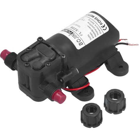 Pompe à eau 36W 3A 3.5L/min – DC12V haute pression 73Psi – auto-amorçante – pour camping, caravane, bateau (1/5)