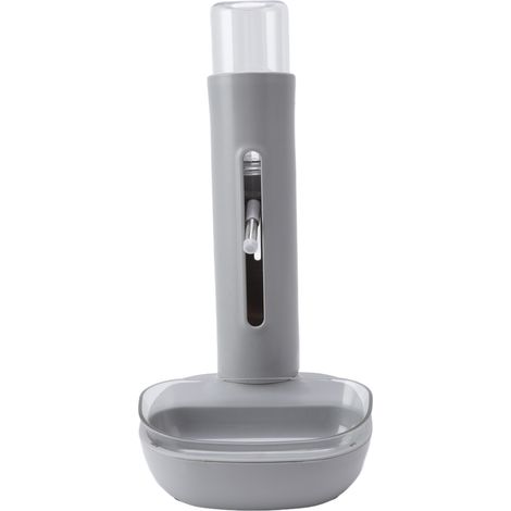 Distributeur d'eau automatique pour animaux de compagnie, hauteur réglable, bouteille amovible de 480 ml, distributeur sur pied pour chiens et chats (1/5)