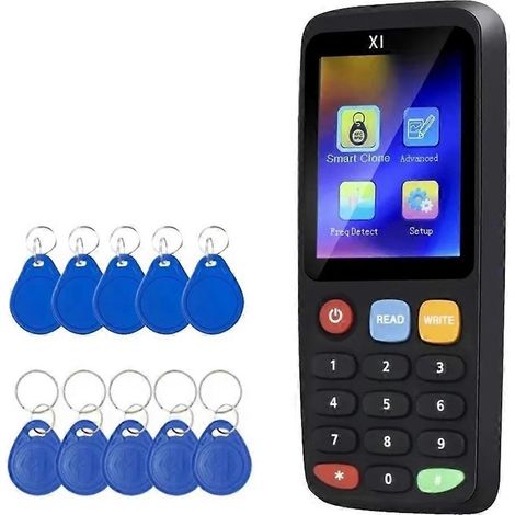 Décodeur/duplicateur NFC RFID X7 + 5xT5577/CUID (copieur d'étiquettes porte-clés 125 kHz 13,56 MHz) (1/5)