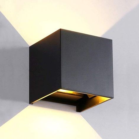 Applique murale LED Moderne Extérieur Noir-6w 3000k (1/5)