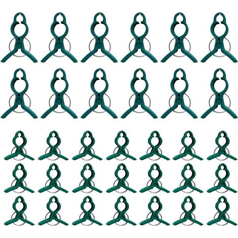 Clips de support pour plantes, 40 pièces, attaches en plastique, supports réutilisables à clipser, pour légumes grimpants, retrait, 20 grands et 20 petits (1/3)