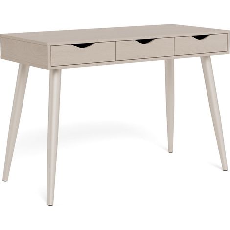 Mesa de oficina Norsica 113, Gris, Con cajones, Número de puertas: 0, Número de cajones: 3, 77x110x50cm
