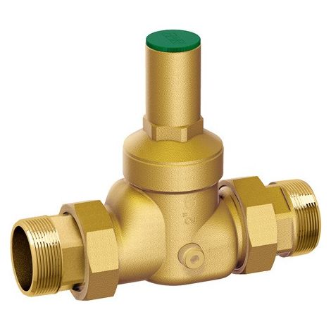 2800 - Riduttore di pressione giallo attacchi maschio-maschio con attacco manometro - Misura 1/2" 2800 12 (1/2)