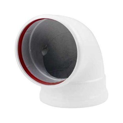 87º Aluminium-Kniestück, wasserdicht – 125 mm, DISMOL (1/4)