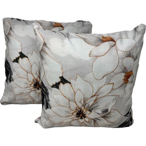 2-er Deko Kissen Set Pfingstrose 40x40 cm Sofakissen für In- und Outdoor mit Füllung (1/2)