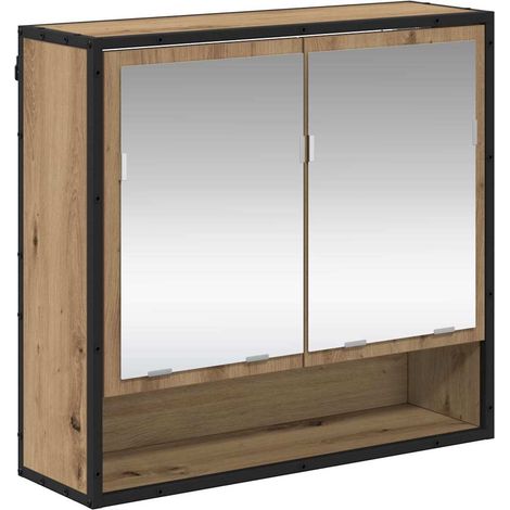 Maison Exclusive - Scaffale da parete con porta Rovere artigianale 65 x 20 x 60 cm