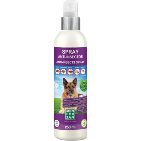 Menforsan Spray Anti Insectos para Perros 250 ml (Geraniol +
