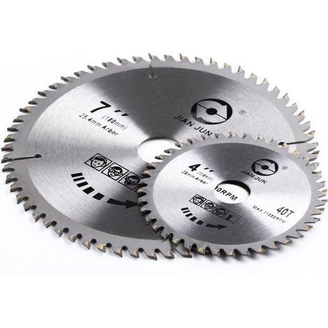 Lame de Scie Circulaire 180 X 20 mm, Dents Carbure Tungstène Longue, pour Stratifié, 0.3 kg, Conçu pour un usage répété sans perte de précision, Lame de scie circulaire 180x20mm (1/4)