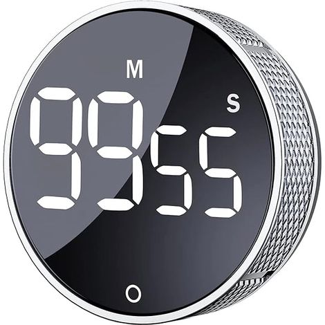 SHINING HOUSE Temporizador de cocina digital, temporizador de cuenta regresiva con pantalla LED grande, adecuado para aprender a cocinar en el aula, conveniente para niños y ancianos (1/5)