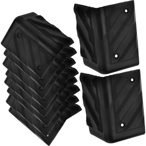 16 protège-coins pour meubles, plastique, noir, pour tables (1/5)
