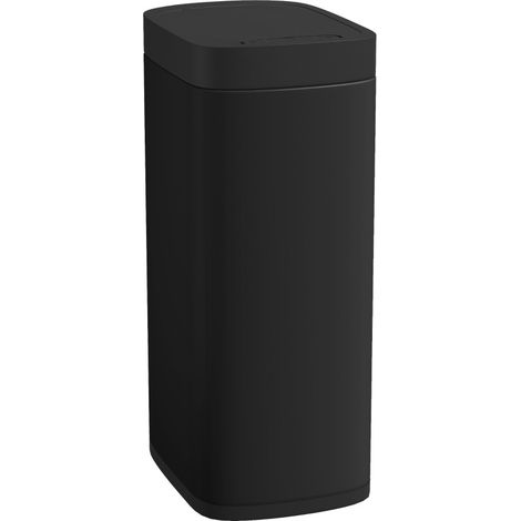 Cubo de basura con sensor 50 L de metal resistente a huellas negro HOMVRA (1/5)