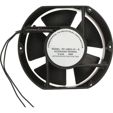 Ventilateur axial AC FP-108EX S1-S AC 220 V 38 W à roulement à billes ovale (1/5)