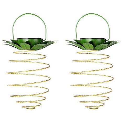 Lanterne solaire en fer forgé lumière ananas led fil de cuivre guirlande lumineuse extérieure étanche décoration de jardin suspension