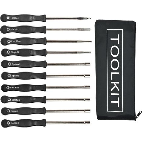 10 pcs Outil de réglage du carburateur Kit de tournevis pour carburateur à 2 cycles commun Réglage du petit carburateur Moteur Réglage de l'outil de réglage (1/5)