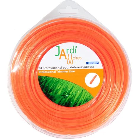 Fil pour débroussailleuse étoile 2mm x 15 mètres qualité PRO (1/3)