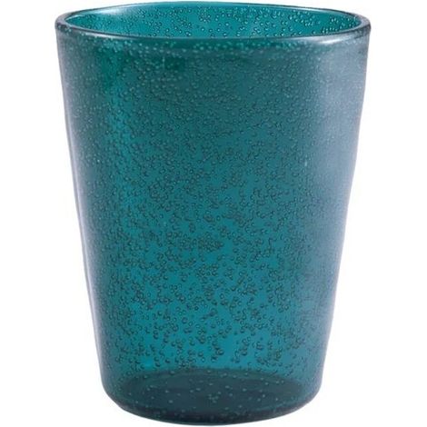 Verre à eau bleu pétrole Memento Synth en metacrilato 7,8 x 10 cm 0,33 l