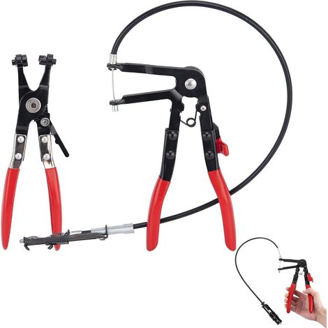 2 Pièces Pince pour Collier de Serrage Durite Pince à Colliers d’échappement Flexible avec 650mm pour L'installation et Retrait (1/5)