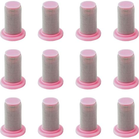 Lot de 12 buses pulvérisation, pulvérisation en acier inoxydable, filtres maille, plastique pour KnapsackSprayer PTO machines marquage ligne (Vert-100 Rose - (1/5)