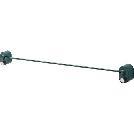 Porte-serviettes mural simple sans perforation, accessoire de salle de bain, noir et vert, long (1/5)