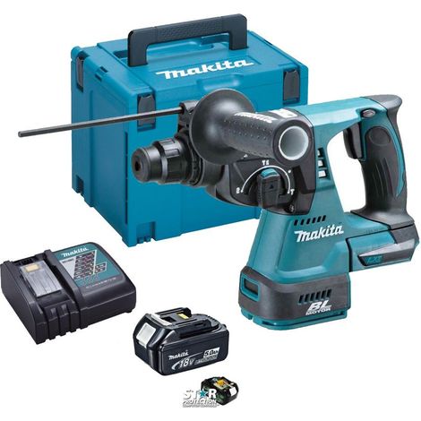 Makita DHR242RTJ 18v LXT Li-Ion 3 Mode SDS Rotary Hammer Drill - 2 x 5.0ah (1/4)