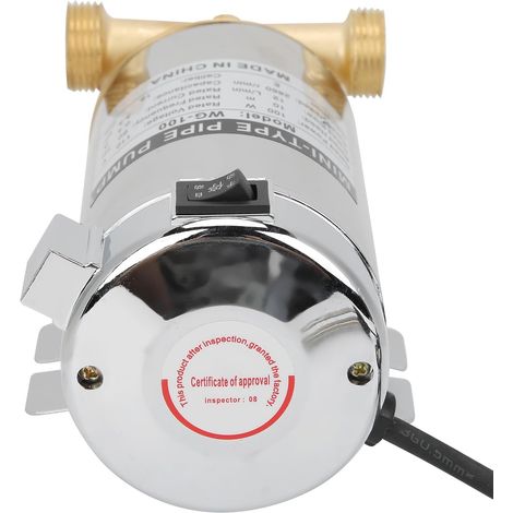 Pompe de Surpression WG-100, Petite Pompe de Surpression Automatique de Pression D'eau, Pompes à Eau électriques, Utilisées dans la Salle de Douche ou le Jardin, 100W(EU Plug 220V) (1/5)