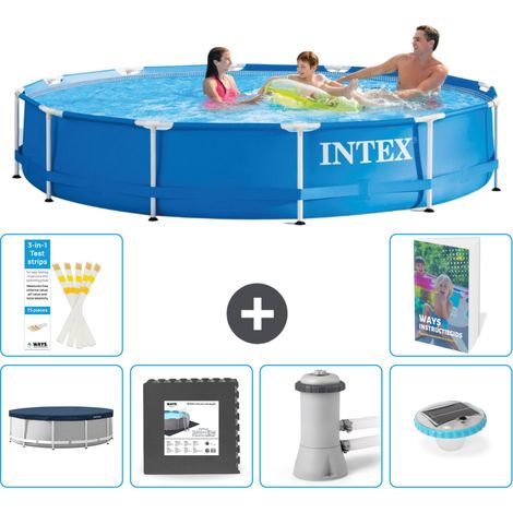 Frame Pool Rund - 366x76 cm - 7-teilig S86