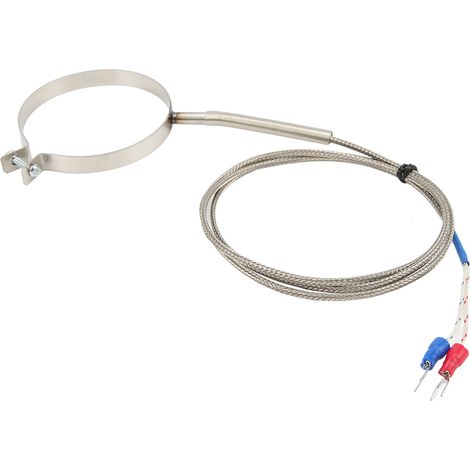 Capteur de température K Type 0‑400°C en acier inoxydable 60mm avec filetage industriel, câble de 1m/3.3ft (1/5)