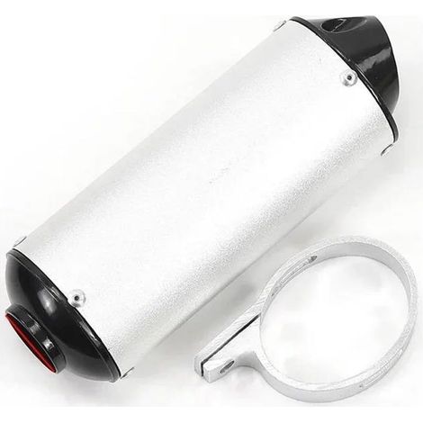 Pot D'échappement Univers pour Moto Tout-Terrain 125cc 140cc 150cc 160cc Tuyau d'échappement de Moto(Blanc 32mm) (1/4)