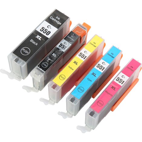 Cartouches d'encre pour imprimante PIXMA IP8750, remplacement précis et sans décoloration