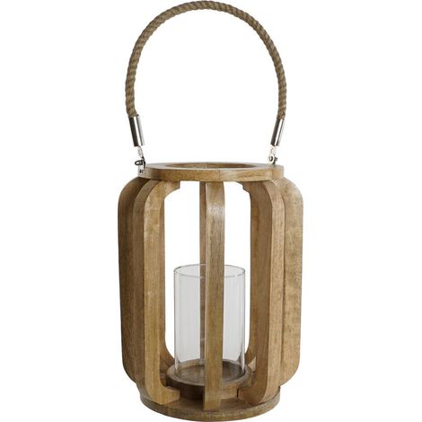 Portavela Mango Cristal 25X25X35 Natural (1/5)