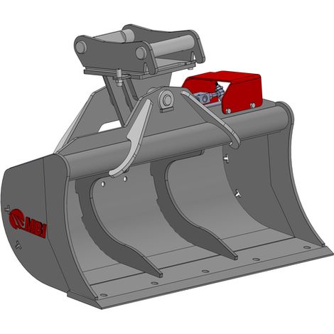 Godet Curage Inclinable MB15 Reprise CR15 1200mm lame lisse MBI - 1,2-1,8T - MB-70743901101