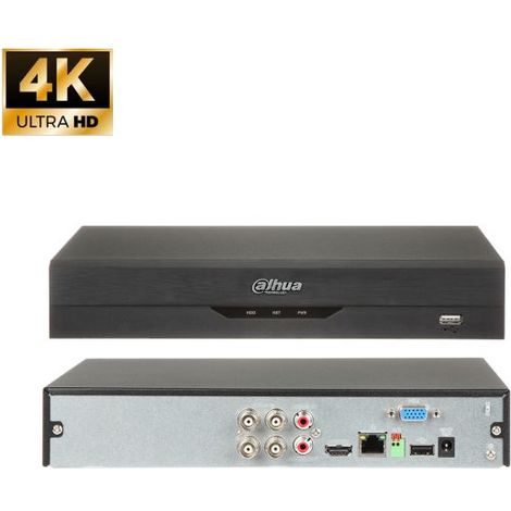 Dahua registratore 4 canali + 4 IP - XVR5104HS-4KL-I3 (4K) S