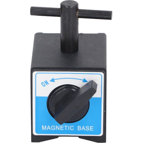 Support magnétique pour comparateur à cadran, tige filetée M8, base aimantée 60 kg, fixation à levier (1/5)