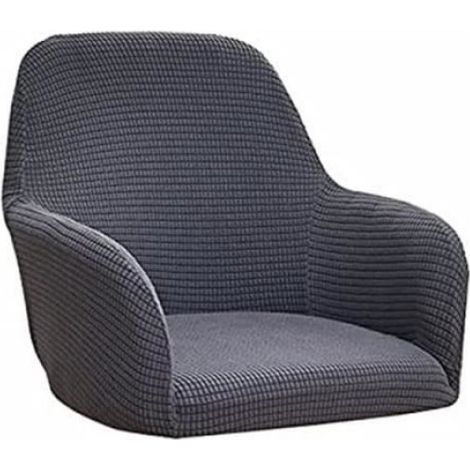 Housse De Chaise - Extensible Pour Dossier 40 À 45 Cm Et Siège 55 À 60 Cm - Gris - 1 Pièce (1/3)