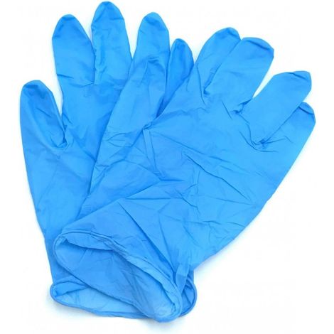 Guanti nitrile tg. m pacco da 100pz senza polvere monouso non sterili ambidestri (1/4)