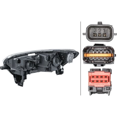 Projecteur principal Hella 1EL 011 770-861 RENAULT 26 01 010 96R 26 01 025 97R