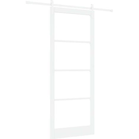 Maison Exclusive - Schiebetür ORKDAL Weiß 93 x 232 cm Massivholz