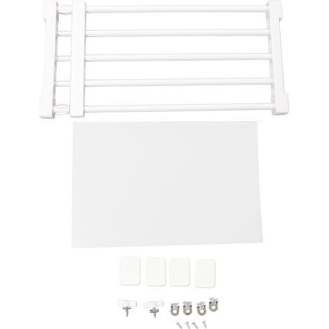 Ausziehbares, nagelfreies Spannregal für Kleiderschränke, Schrankteiler, Aufbewahrungsregal für Kleiderschränke mit einer Länge von 50 bis 80 cm (1/5)