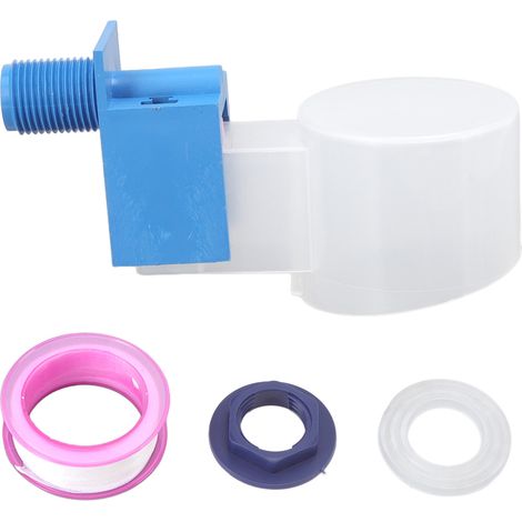 Vanne de contrôle de niveau d'eau ABS à filetage extérieur G1/2, commande automatique à flotteur pour entrée d'eau latérale de réservoir. (1/5)