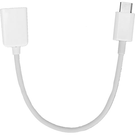 Adaptateur TypeC vers OTG, câble convertisseur OTG portable pour souris clavier et périphériques USB (Blanc) (1/5)