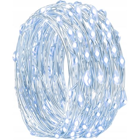 100 LED-Drähte für Weihnachtsbaumgirlanden zur Dekoration, 10 m lang, RGB-farbig (1/5)