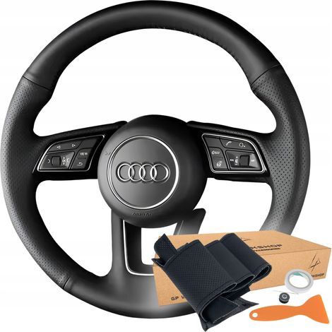 Patrón de moldura de la cubierta del volante para Audi A1, A3, A4, A5, S3, S4, S5, Q2, RS 4 (1/5)