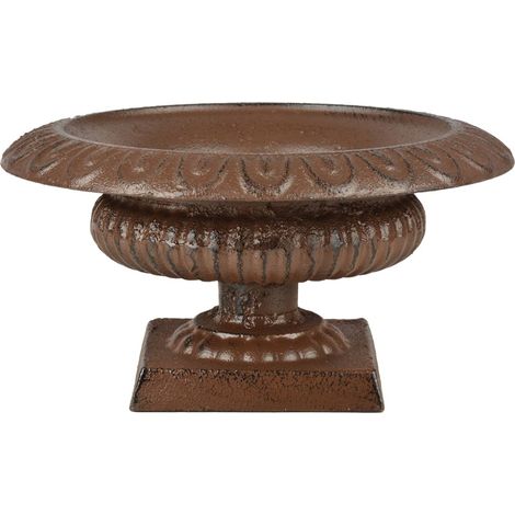 Esschert Design Französische Vase XS niedrige Form 10,3 cm - Gusseisen