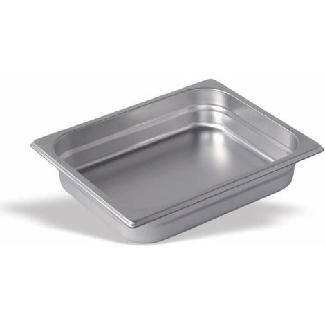 Bac Gastro Inox GN 1/2 - P 65 mm - Lot de 6 - Pujadas