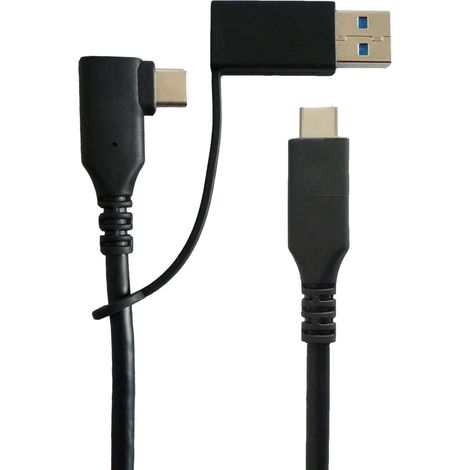 Adaptador MicroConnect USB-C a USB + en ángulo